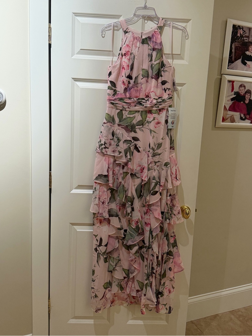 XSCAPE women’s Printed High-Neck Sleeveless Dress - Picture 4 of 11